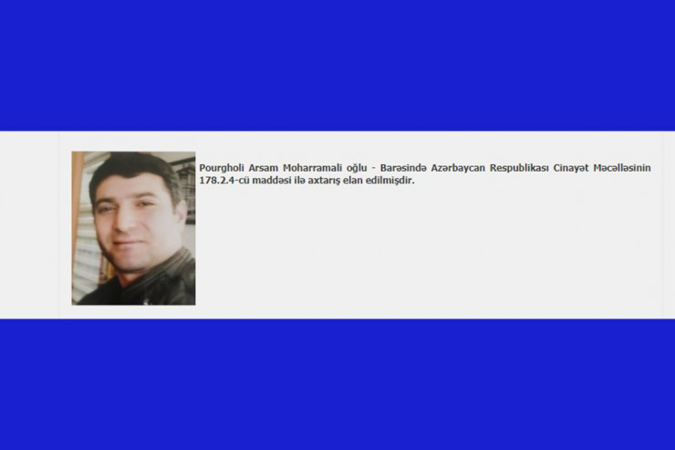 Axtarışa verilən Pourgholi Arsam