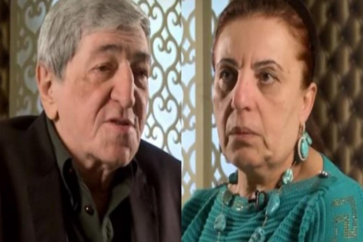 Xalq artisti Rafiq Hüseynov, yoldaşı Gülü