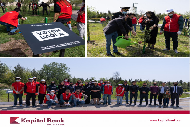 "Kapital Bank" və “Qırmızı Ürəklər” şəhidlərin xatirəsinə ağac əkdilər