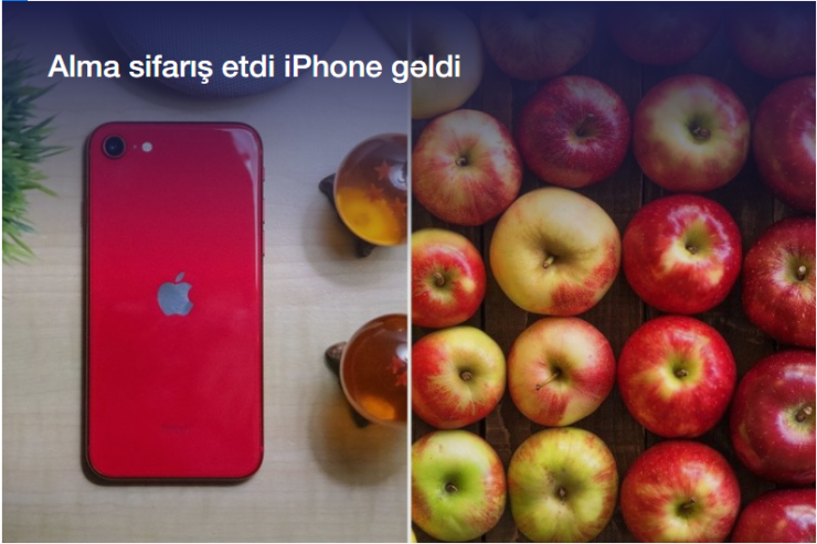 Alma sigarişi ilə birgə gələn iPhone SE