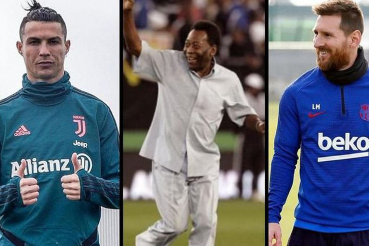 Kriştiano Ronaldo, Pele və Lionel Messi