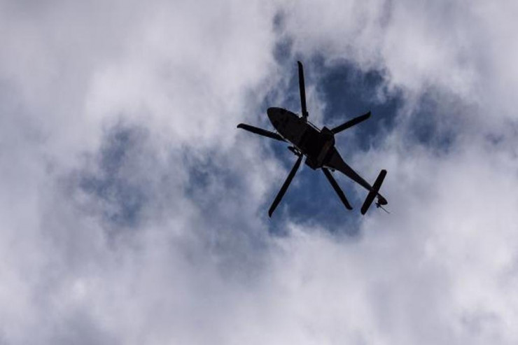 Hərbi helikopter SU ANBARINA DÜŞDÜ 