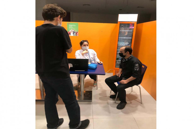 “Park Bulvar”da TƏBİB tərəfindən səyyar vaksinasiya məntəqəsi təşkil edilib