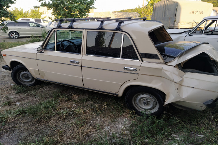 Maşını oğurlayıb qəza törətdi - FOTO 