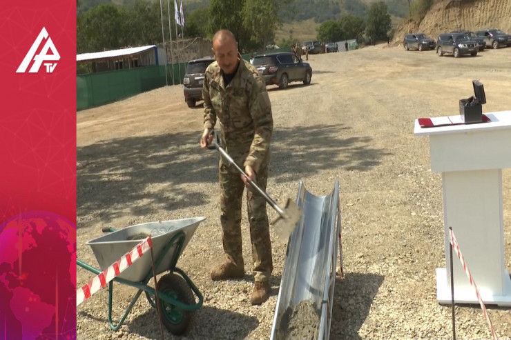 LAÇINDA BEYNƏLXALQ AEROPORT  - Prezident təməlini qoydu - VİDEO 