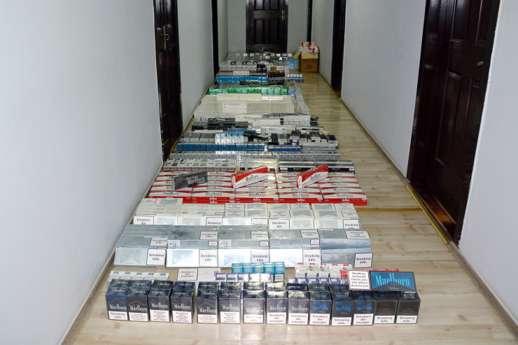 Gömrükdə aşkarlanan siqaretlər