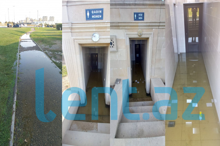 Böyükşorda RƏZALƏT:  Tikililər su altında... - VİDEO 