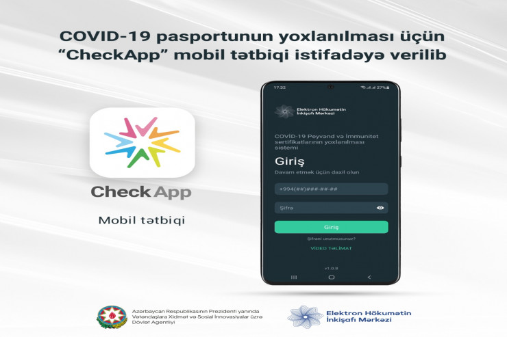 COVID-19 pasportunun yoxlanılması üçün mobil tətbiq istifadəyə verildi - DİQQƏT 