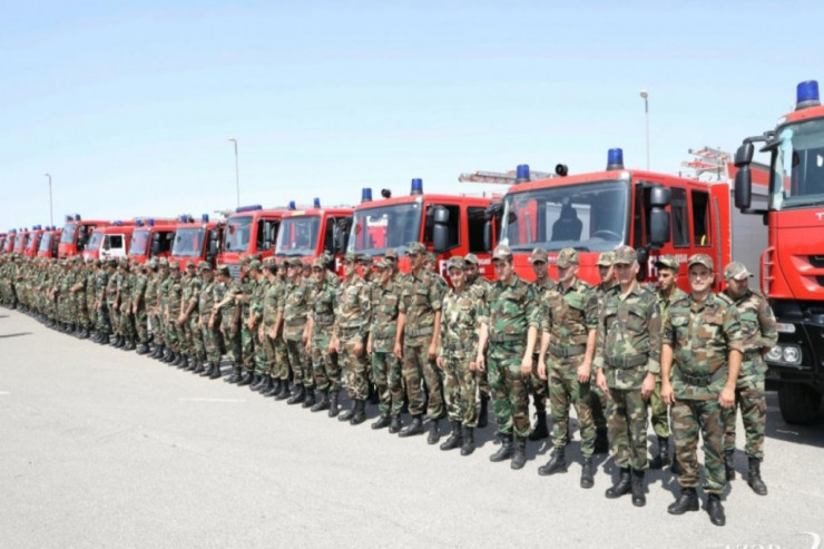 Türkiyədə yanğınları söndürən FHN əməkdaşları təltif edildi -  SİYAHI 