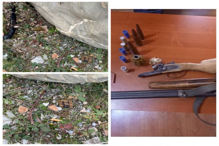 Şəkidə bağlamadan qumbara tapıldı - FOTO 