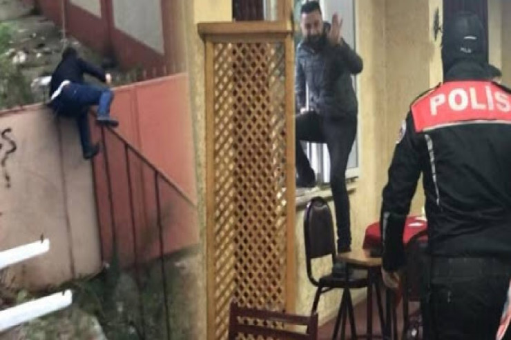 Qumar masasında tutuldu, özünü pəncərədən atdı-VİDEO 