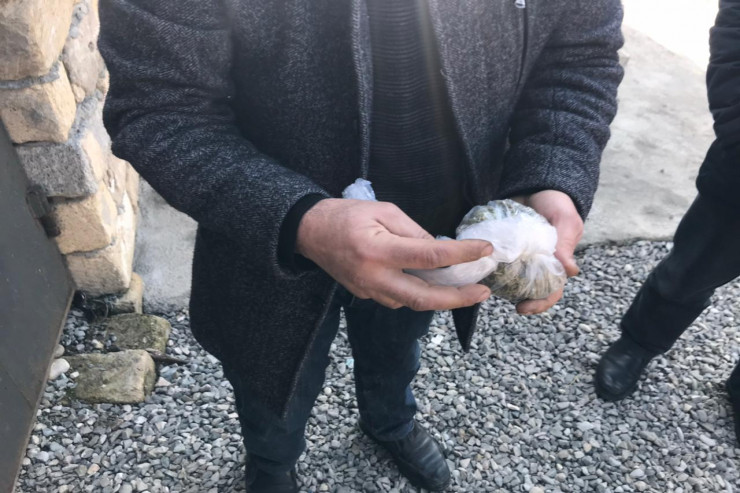 Azərbaycanda narkotacir saxlanıldı- FOTO  