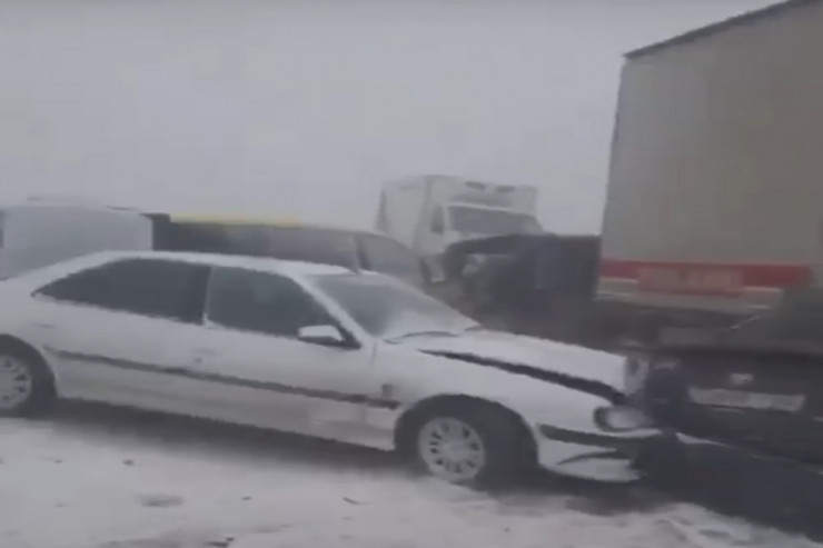 Bakıda zəncirvari qəza