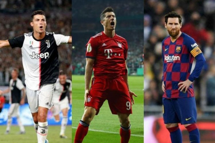 Robert Levandovski, Kriştianu Ronaldo, Lionel Messi