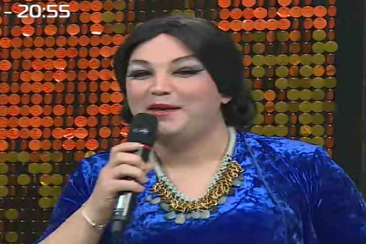 Aybəniz Haşımovanı canlı yayımda parodiya etdi - VİDEO 