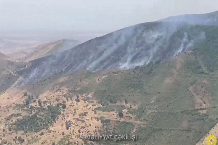 Hadrut dağlarında YANĞIN  başladı - VİDEO 