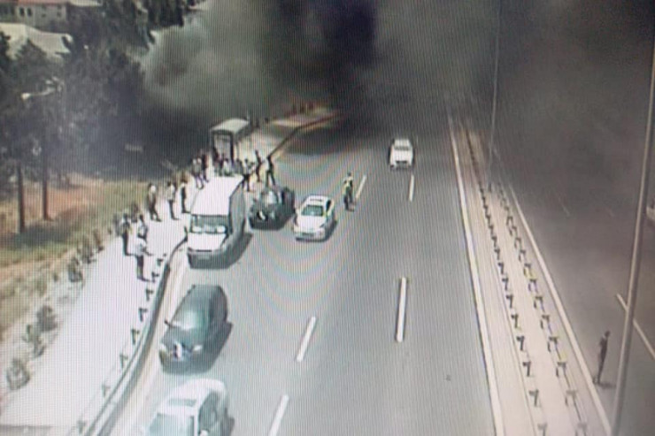 Mərdəkanda güclü yanğın