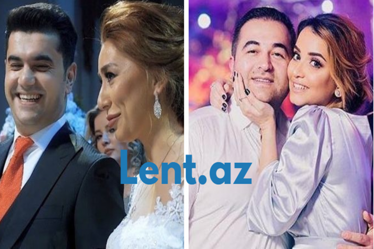 Aparıcı İlkin Həsəninin xanımı Aysel,  “Fəlakət” obrazı ilə tanınan aktyor Elşən Orucov və xanımı