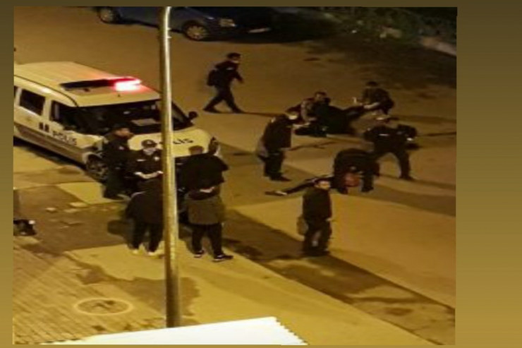 Bakıda bıçaqlanma anı