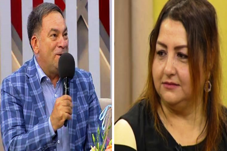 Müğənni Əlikram Bayramov və xanımı