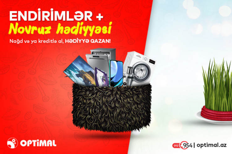 Bayramı “Endirimlər + Novruz hədiyyəsi!” ilə qarşılayın