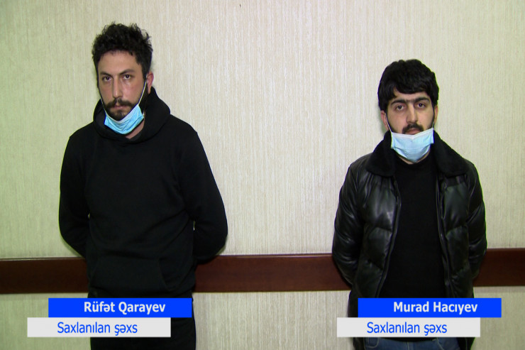 Qəlyan verən kafe sahibləri Rüfət Qarayev və Murad hacıyev