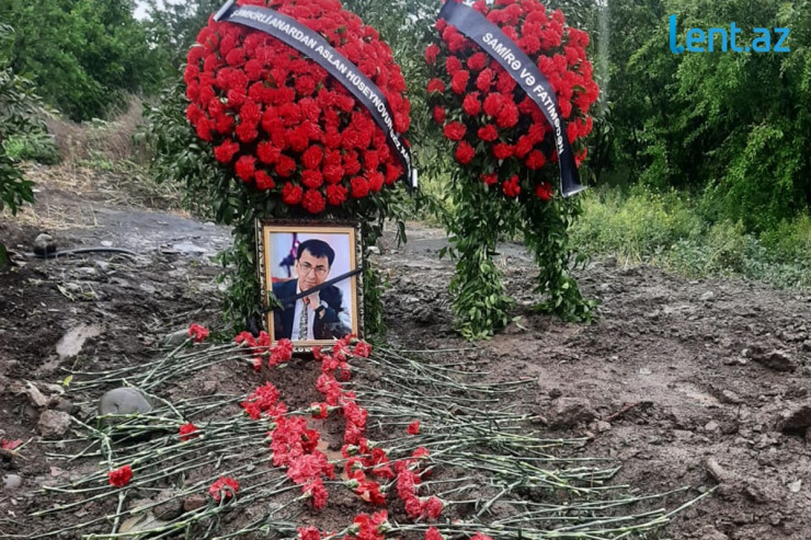 Müğənni Aslan Hüseynov Gəncədəki məzarı