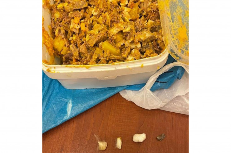 Narkotik keçirilən yemək