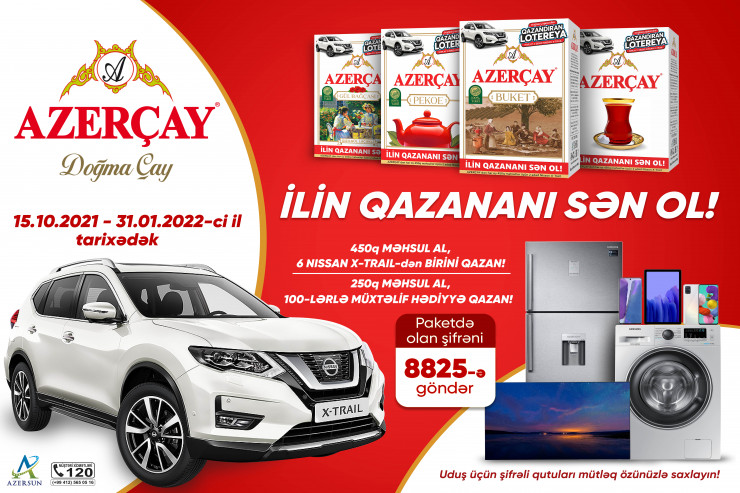 Doğma çayınızdan “İlin qazananı sən ol” şüarı ilə lotereya