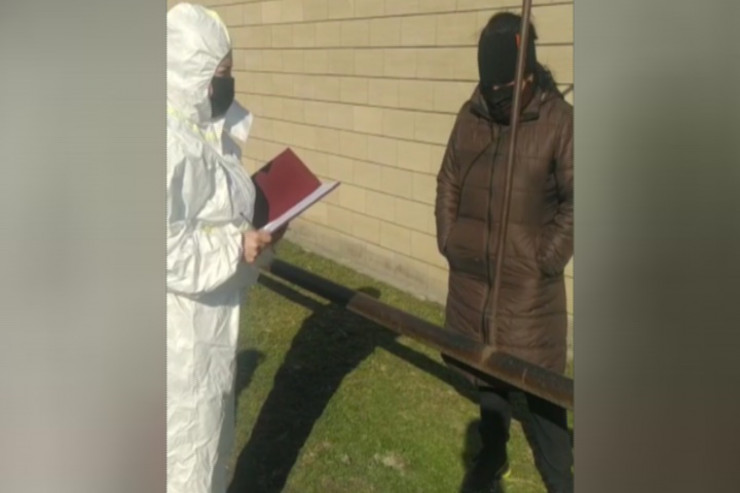 Saxlanılan COVID xəstəsi