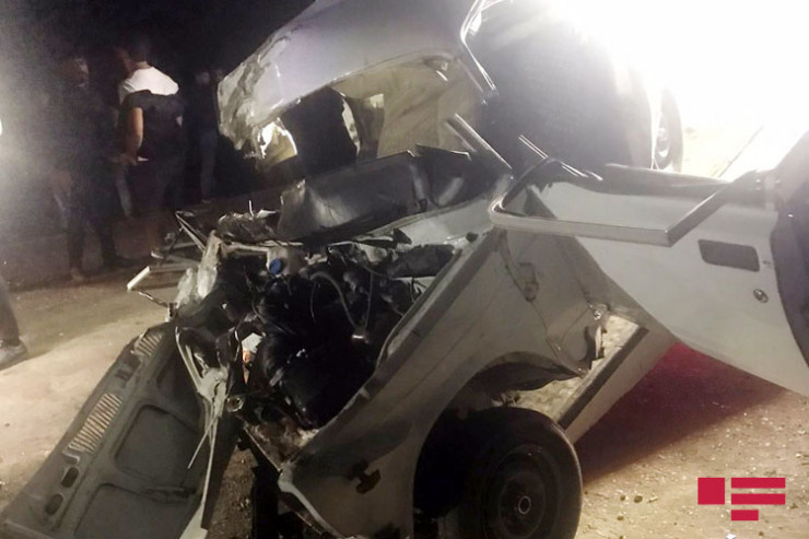 Azərbaycanda dəhşətli QƏZA:  Avtomobildə olan 4 nəfər öldü - VİDEO -YENİLƏNİB 