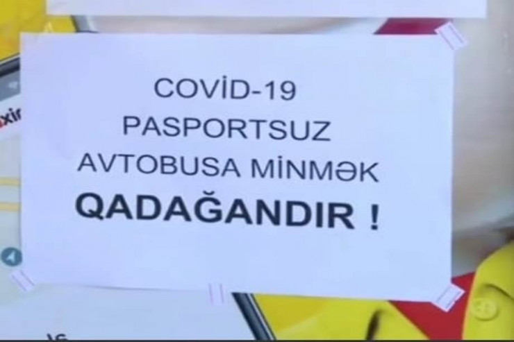 COVID pasportu olmayanlar avtobusa minə bilməz? - RƏSMİ CAVAB 