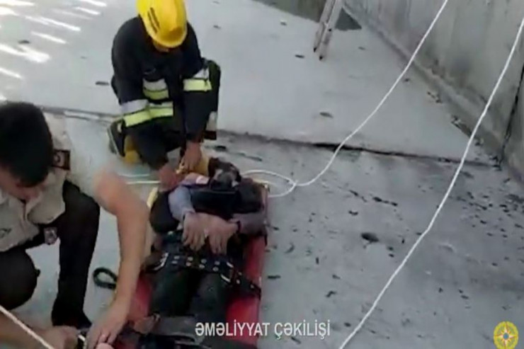 Kanala düşən vətəndaş