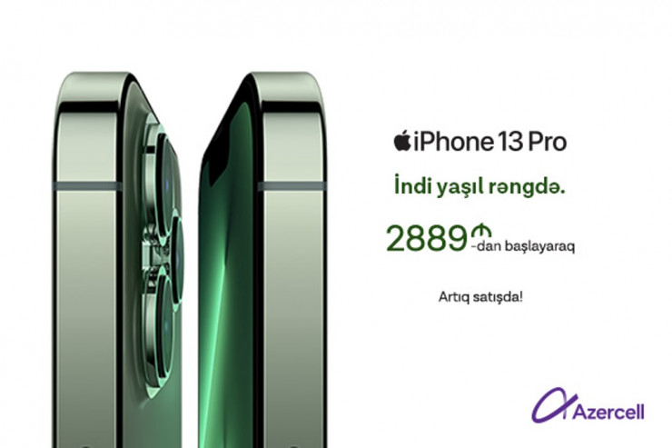 "Azercell"dən yeni iPhone 13 modelləri alana 50GB internet paketi hədiyyə® 