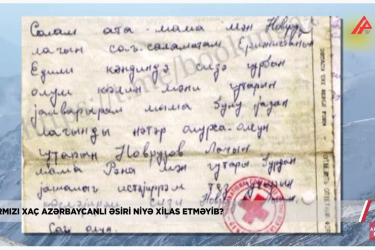 Azərbaycanlı əsirin dəhşətli məktubu: "Yalvarıram, məni qurtarın"  - VİDEO