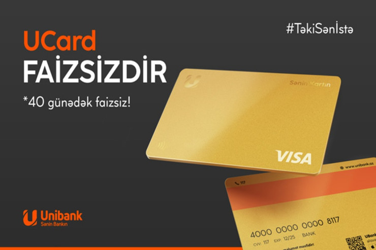 "Unibank"dan ölkədə bir ilk- multivalyutalı bank kartı® 