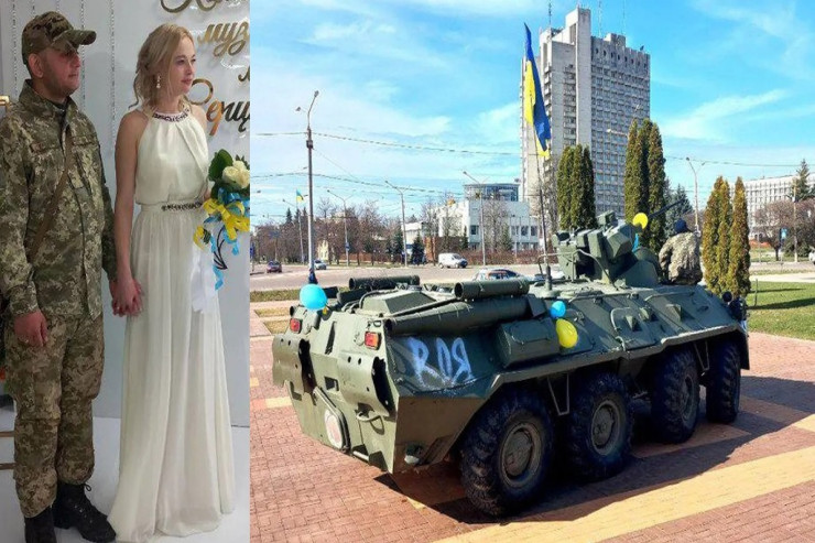 Rusiyanın ələ keçirilən  tankını  GƏLİN MAŞINI etdilər