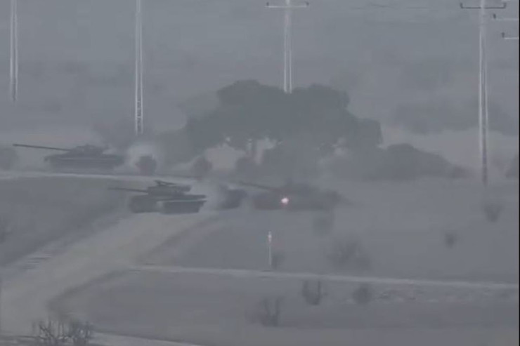Rusiya texnikaları ABŞ silahları ilə belə vuruldu - VİDEO 