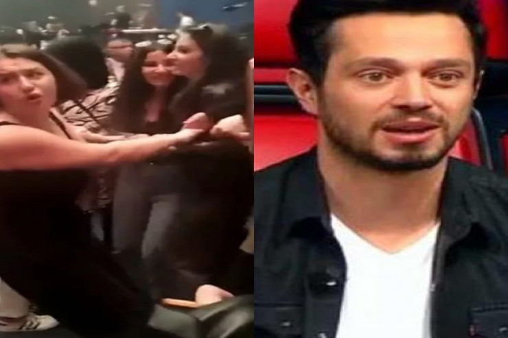 Murat Boz konsertində dəsmal davası