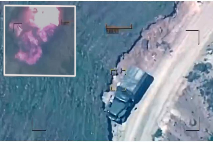 Düşmənin hərbi texnikası belə məhv edildi - YENİ VİDEO 