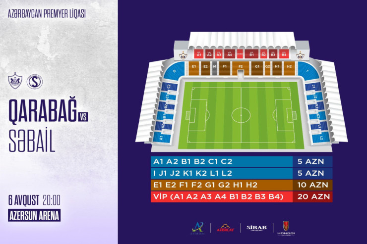 “Qarabağ” biletlərin qiymətini  açıqladı