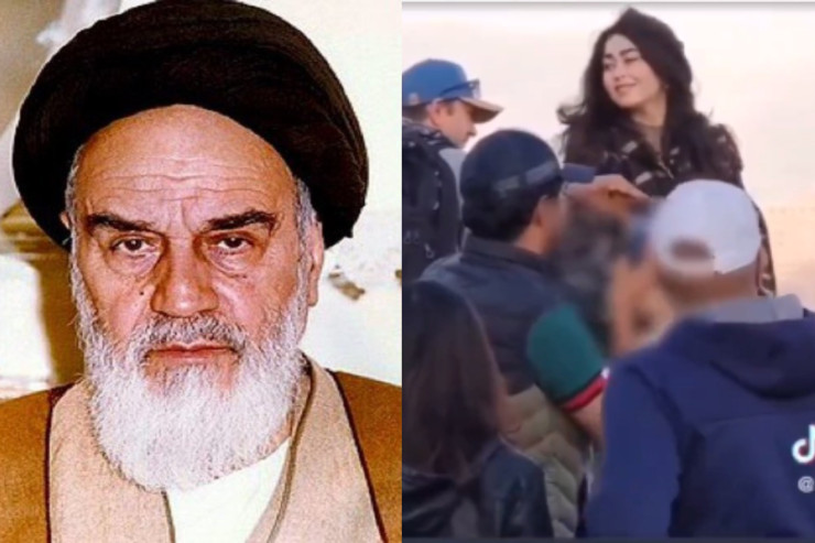 Xomeyninin nəvəsi  Torontoda kef çəkir - VİDEO 