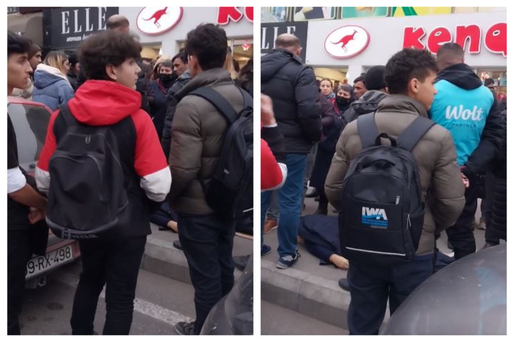 "Bakı Kinoteatrı"nın qarşısında ÖLÜM - VİDEO 