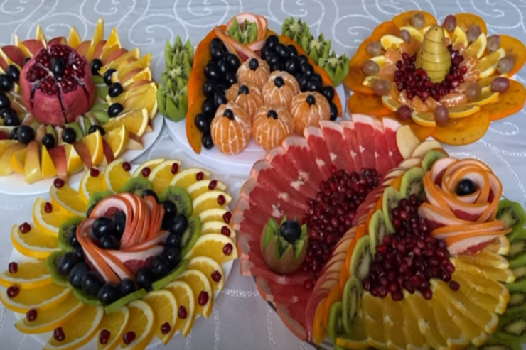 Bayram süfrəsi üçün  5 MEYVƏ KƏSİMİ   - VİDEO 