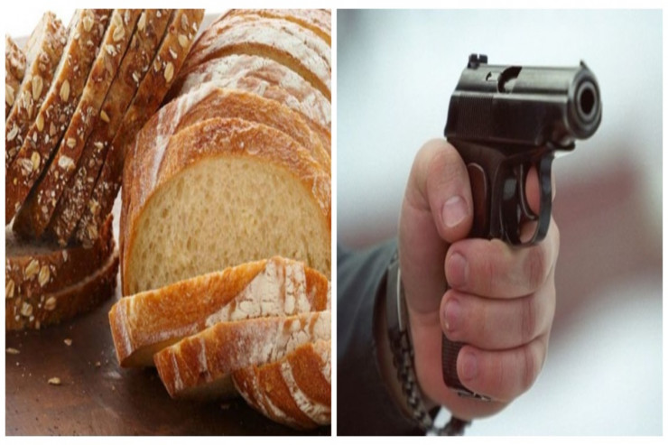 Çörəyi ucuz satdı:  GÜLLƏLƏNDİ   -  FOTO  