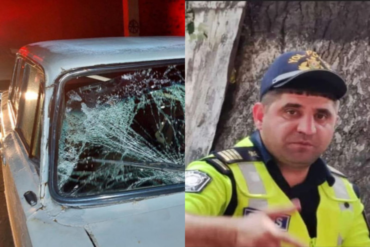 Yol polisinin öldüyü qəzanın ANBAAN VİDEOSU 