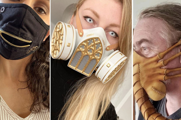 Koronavirusun yeni dalğasına belə hazırlaşdılar: “Kreativ maskalar”  