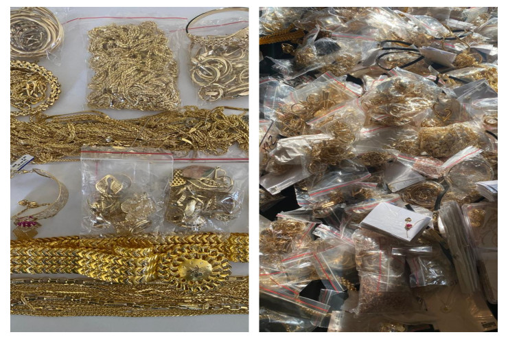 Ələ keçirilən qızıllar