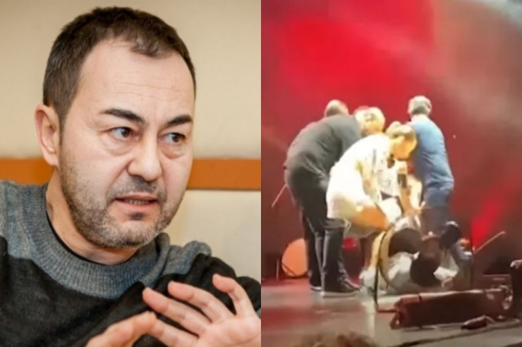 Serdar Ortaç səhnədə yıxıldı
