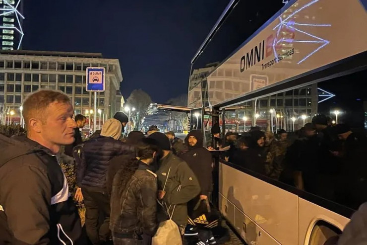 Gürcüstandan Ukraynaya  könüllülər   getdi